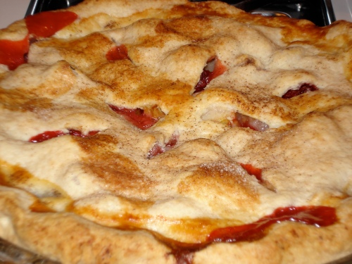 Hubby's Delicious Strawberry Rhubarb Pie