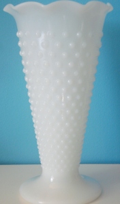 Milk Glass Vase YS